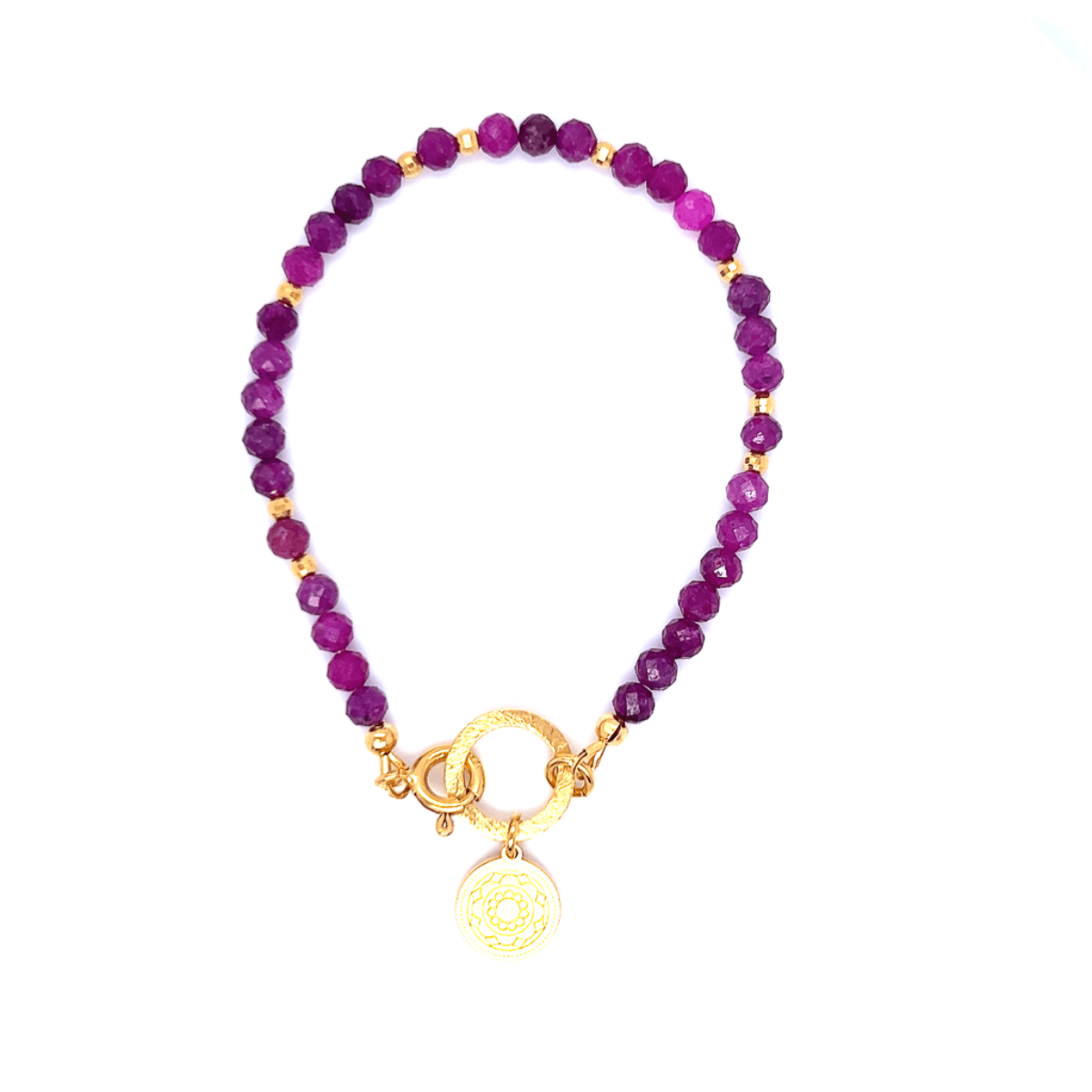 Bransoletka z naturalnych rubinów Ewa Mrochen Jewellery