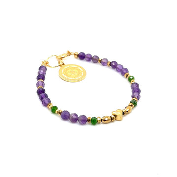 Ametyst bransoletka Ewa Mrochen Jewellery