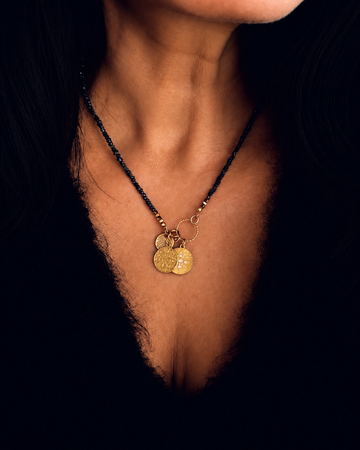 Czarny Diament naszyjnik Shine Divine Ewa Mrochen Jewellery