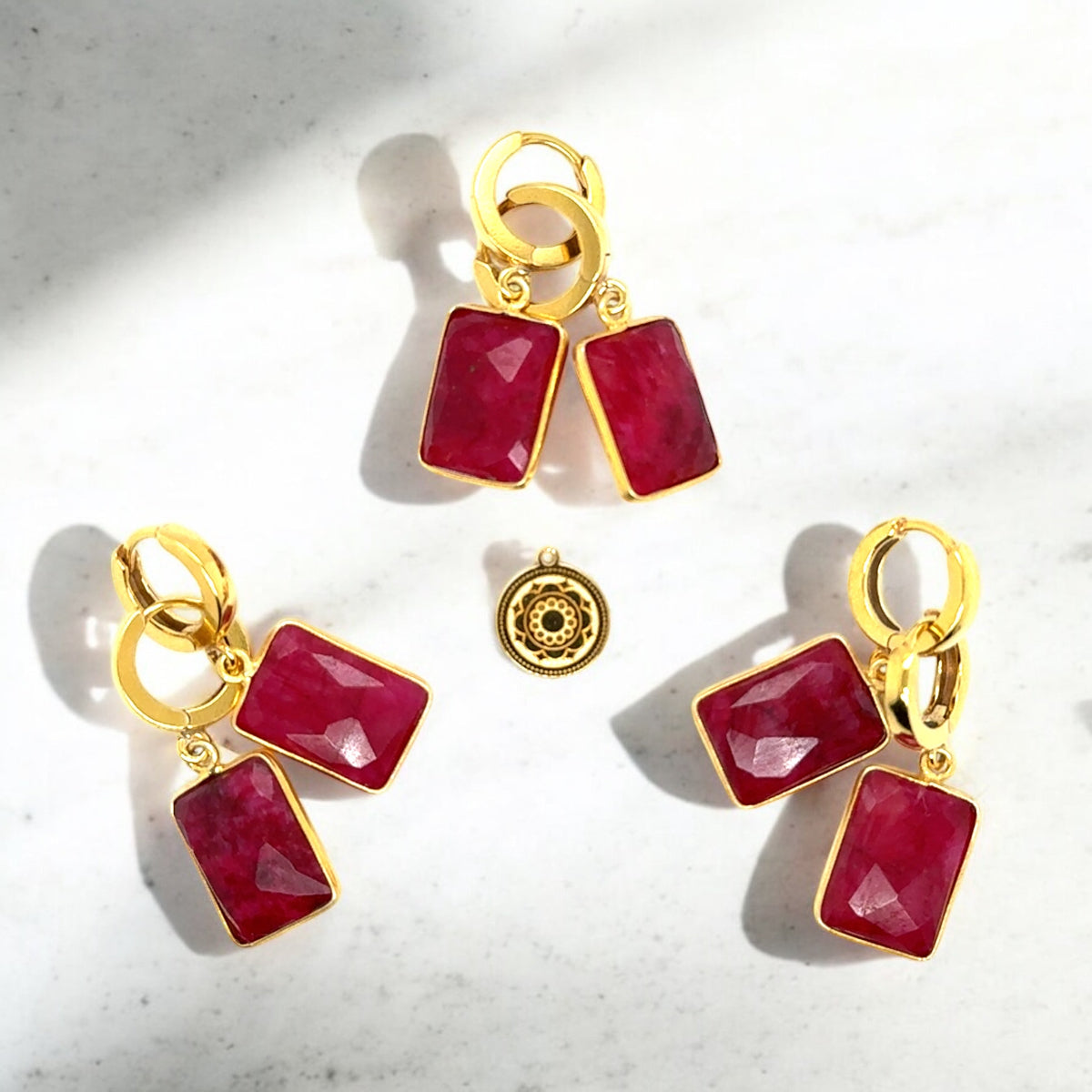 Ewa Mrochen Jewellery kolczyki z Rubinem Prestiż
