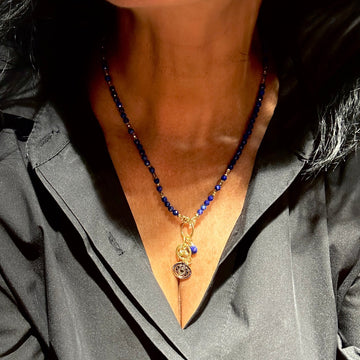 Lapis Lazuli Naszyjnik klejnot wewnętrznej mądrości Ewa Mrochen Jewellery