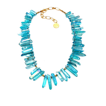 Naszyjnik Aqua Aura piękno duszy od Ewa Mrochen Jewellery
