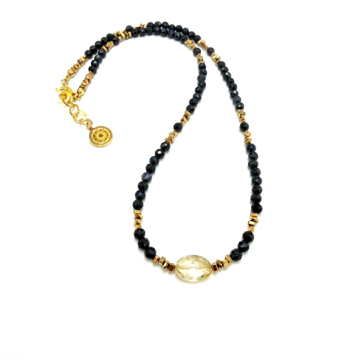 szafir naszyjnik Klejnot królewskiego spokoju Ewa Mrochen Jewellery