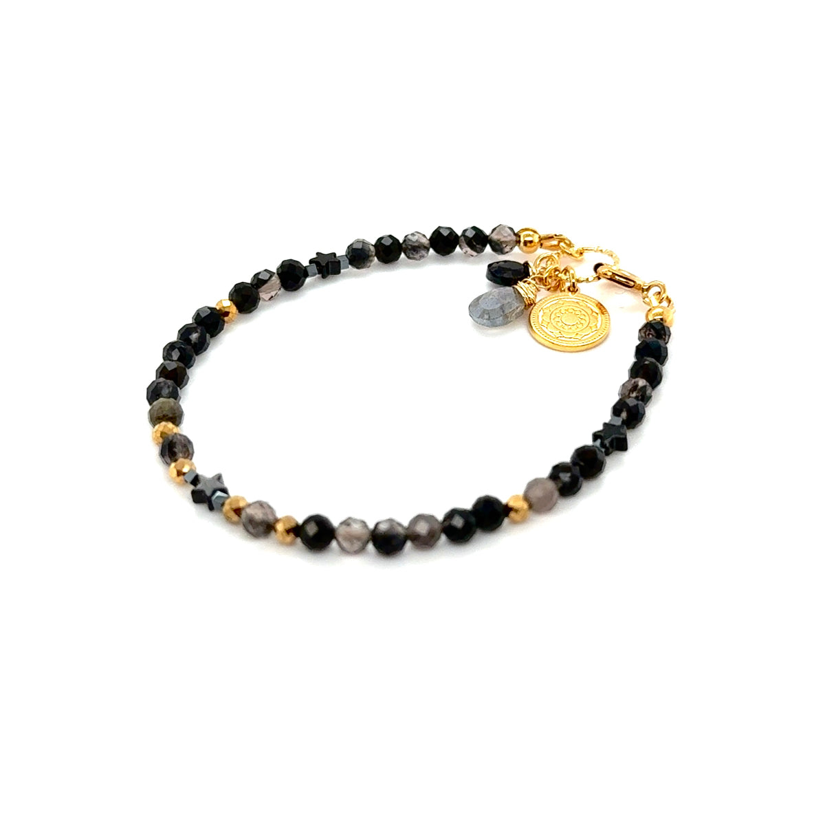 Obsydian bransoletka zapinana Ewa Mrochen Jewellery