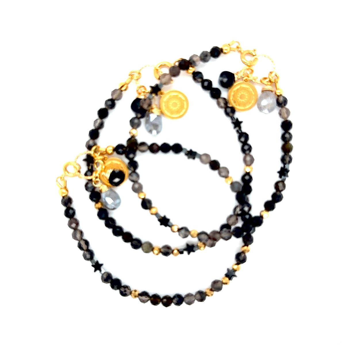 Obsydian bransoletka zapinana Ewa Mrochen Jewellery