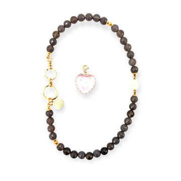 Agat & Kwarc Różowy Aura Miłości