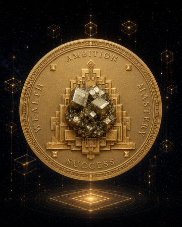 Piryt Golden Coin Ewa Mrochen Jewelry