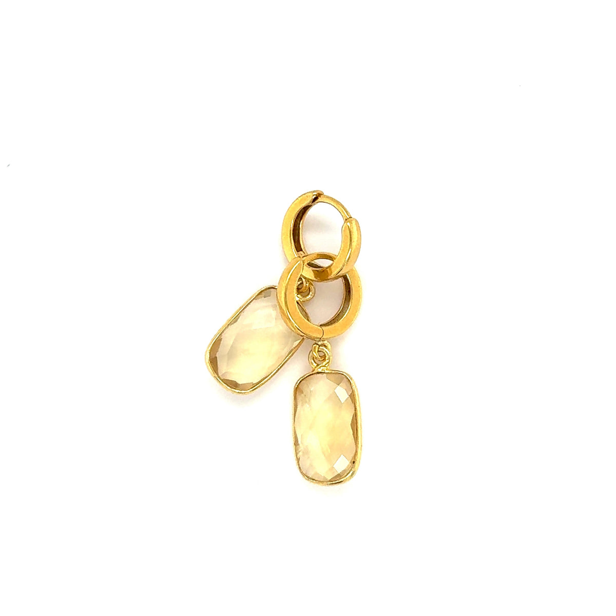Kolczyki Ewa Mrochen Jewellery z cytrynem, eleganckie i wyraziste, idealne na wyjątkowe okazje.
