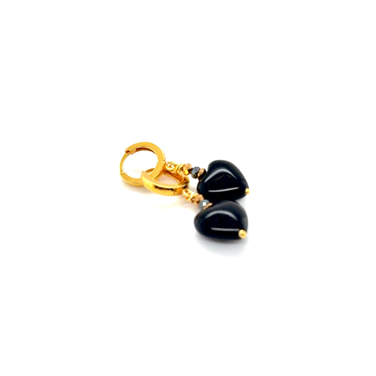 Czarne kolczyki z turmalinem od Ewa Mrochen Jewellery, efektowne i eleganckie dodatki do stroju.