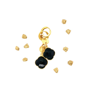 Czarne turmalinowe kolczyki MADAME od Ewa Mrochen Jewellery, okrągłe, eleganckie biżuteria damska.