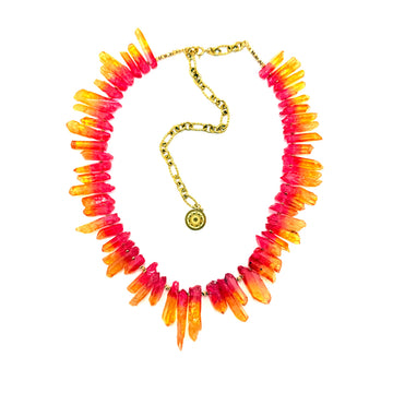Naszyjnik Aura Rosa Joyful Playful od Ewa Mrochen Jewellery, delikatny design z różowymi akcentami, biżuteria dla kobiet
