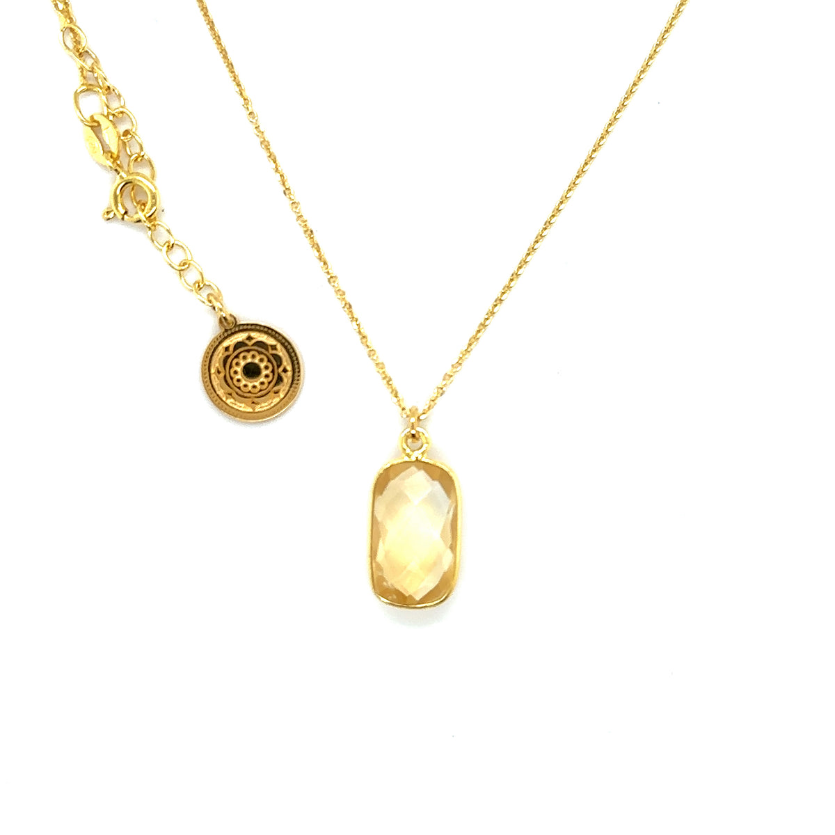 Naszyjnik Sun of the Heart z cytrynem od Ewa Mrochen Jewellery, elegancki biżuteryjny dodatek na szyję.