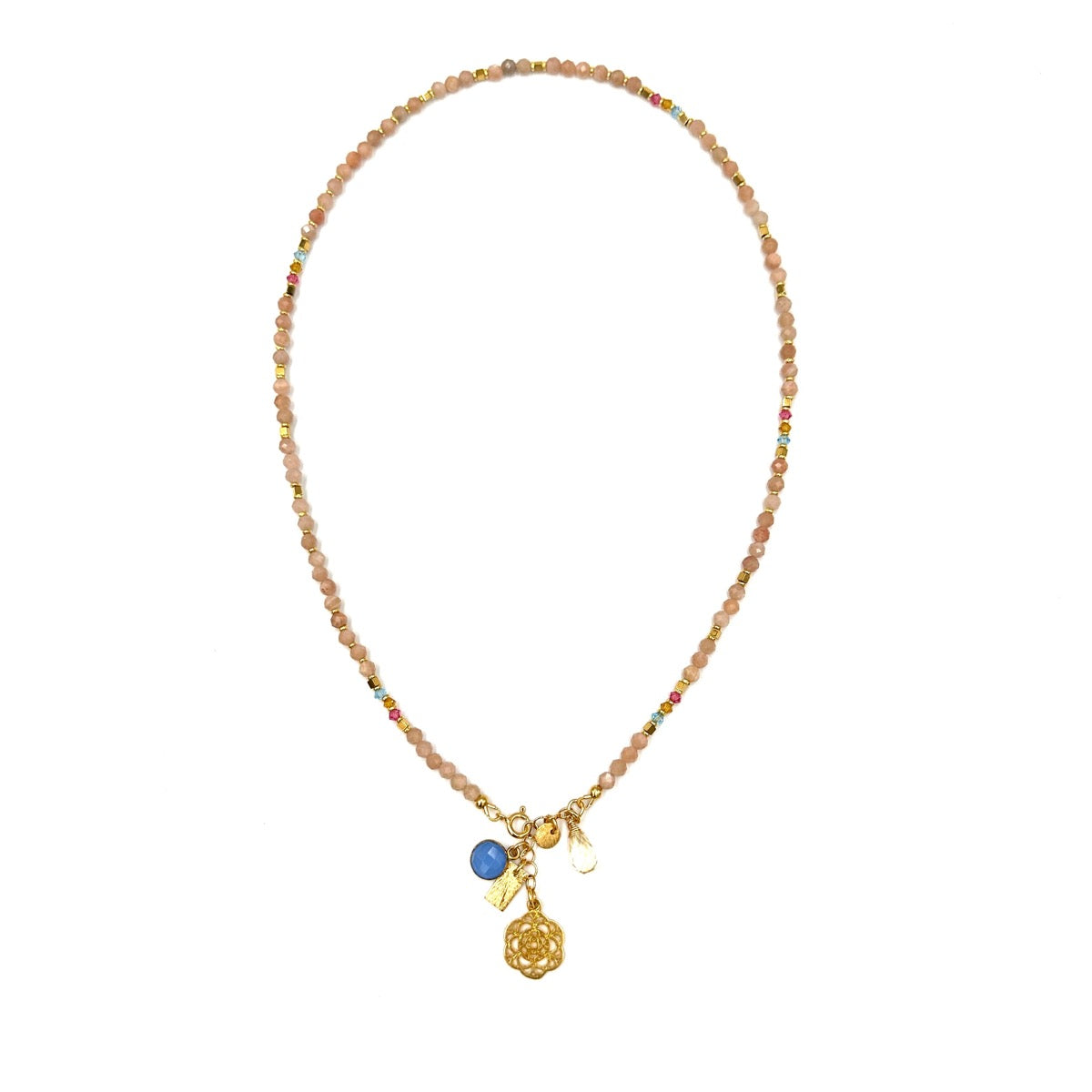 Naszyjnik Kamień Słoneczny od Ewa Mrochen Jewellery z naturalnym kamieniem i delikatnym designem, idealny na co dzień.
