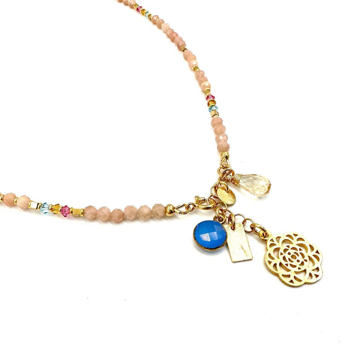 Naszyjnik Kamień Słoneczny od Ewa Mrochen Jewellery z zawieszką w stylu Magia Radości, elegancki biżuteria na szyję