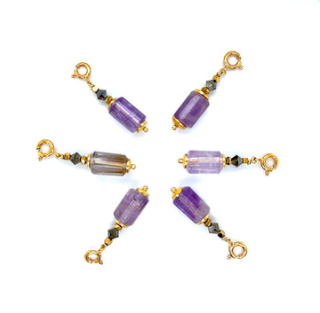 Zawieszka Ametryn Magia Obfitości od Ewa Mrochen Jewellery, elegancki wisior z kamieniem ametystu na srebrnym łańcuszku