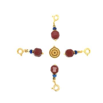 Zawieszka z jaspisu królewskiego od Ewa Mrochen Jewellery, naturalny kamień ozdobny na biżuterię.