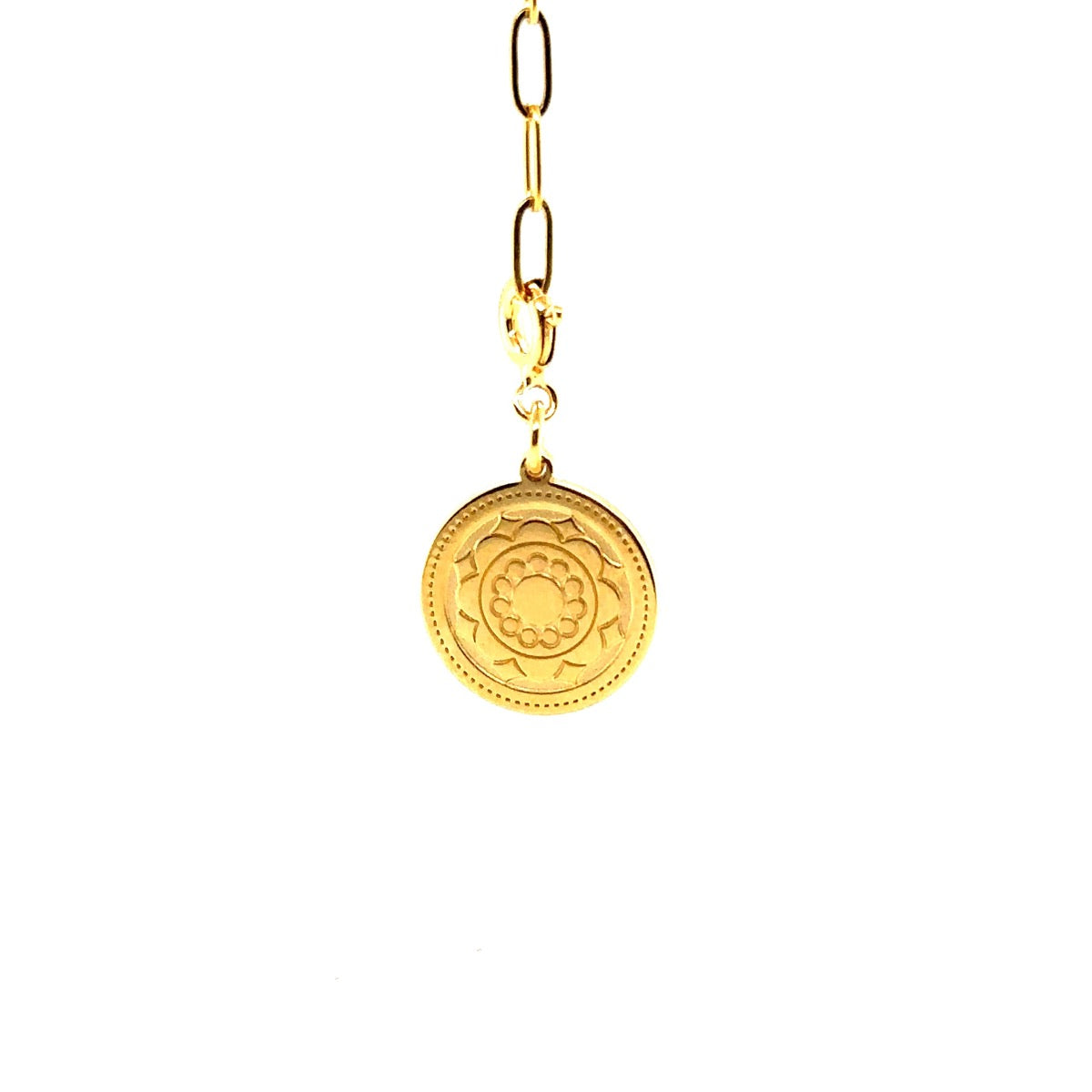 Zawieszka Królowa Denarów od Ewa Mrochen Jewellery, srebrny wisior z detalami w kształt królowej denarów na eleganckim łańcuszku