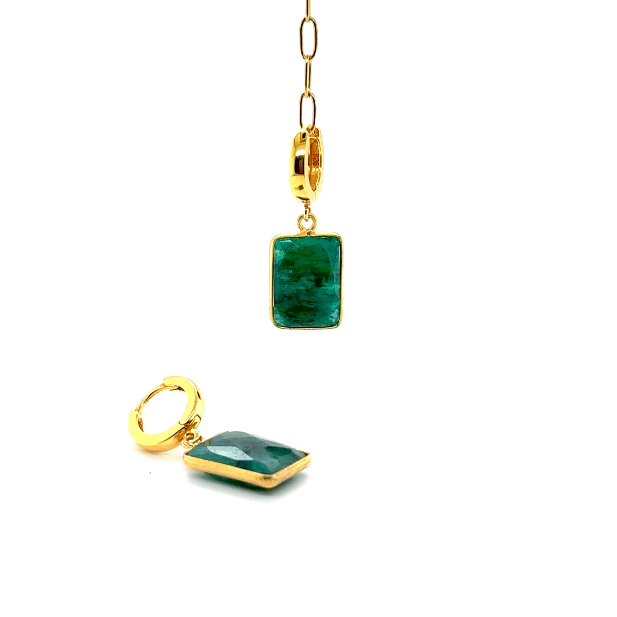 kolczyki ze szmaragdem Ewa Mrochen Jewellery