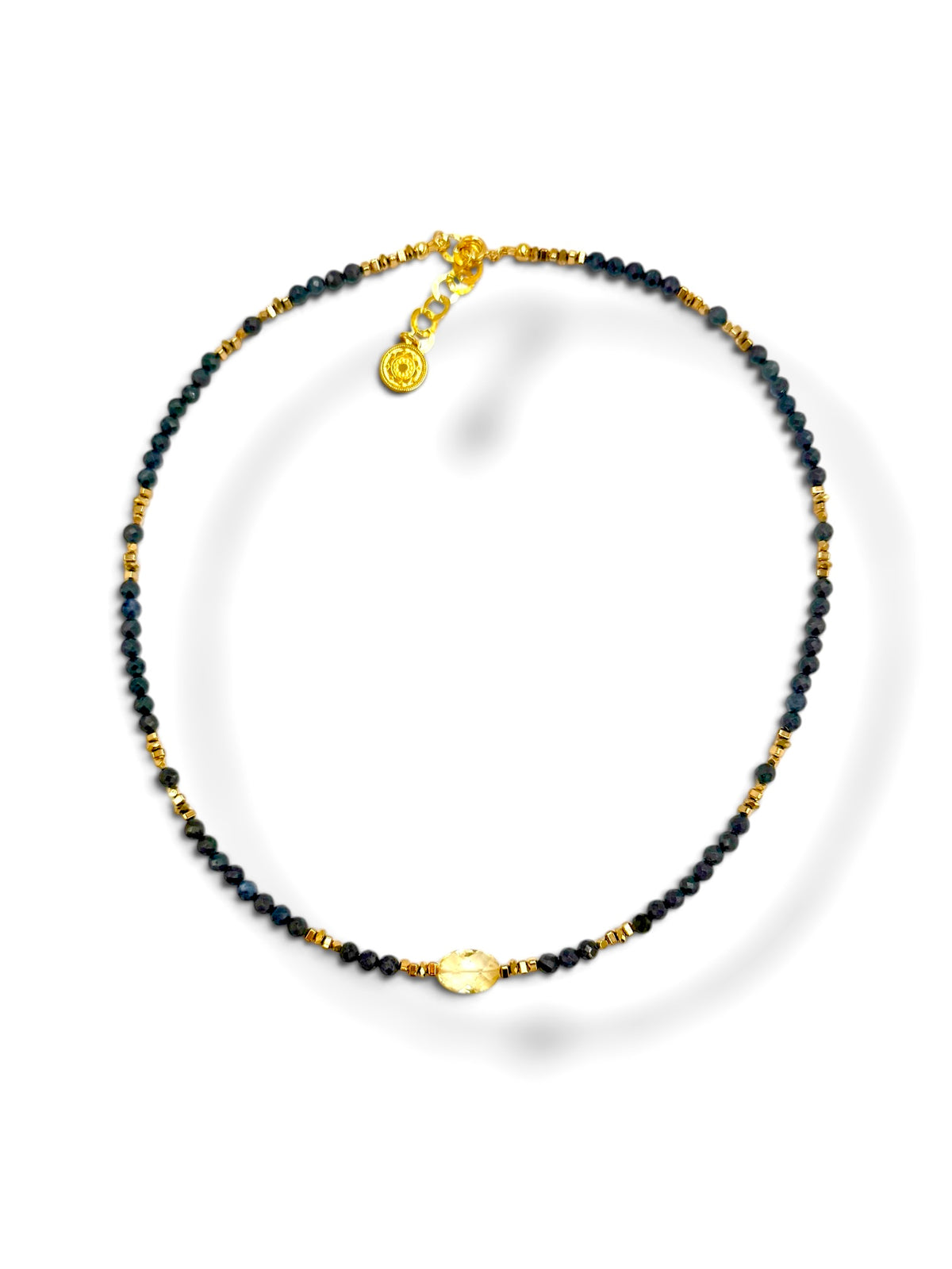 szafir naszyjnik Klejnot królewskiego spokoju Ewa Mrochen Jewellery