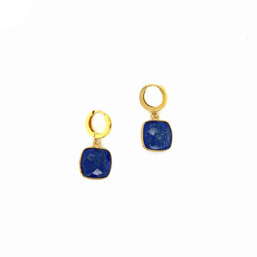 Kolczyki z naturalnym lapis lazuli. Ewa Mrochen Jewellery