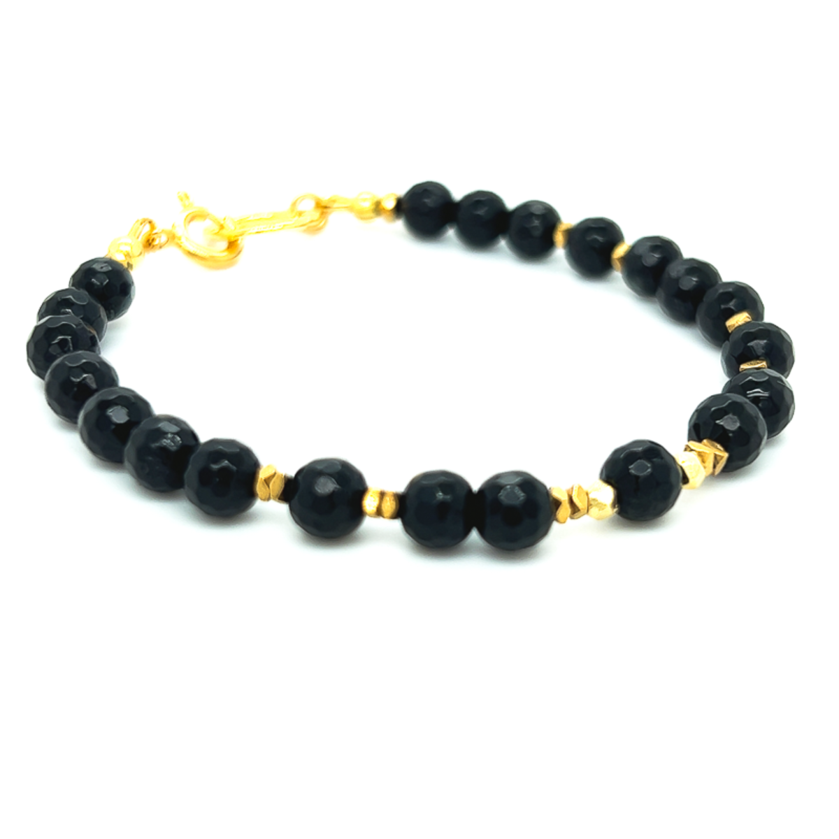 Czarna bransoletka turmalin Talizman marki Ewa Mrochen Jewellery na 15 cm, elegancki dodatek z naturalnego kamienia
