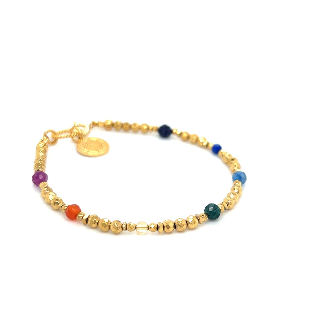 Harmonia Czakr bransoletka Ewa Mrochen Jewellery z naturalnych kamieni, ręcznie wykonana biżuteria na nadgarstek