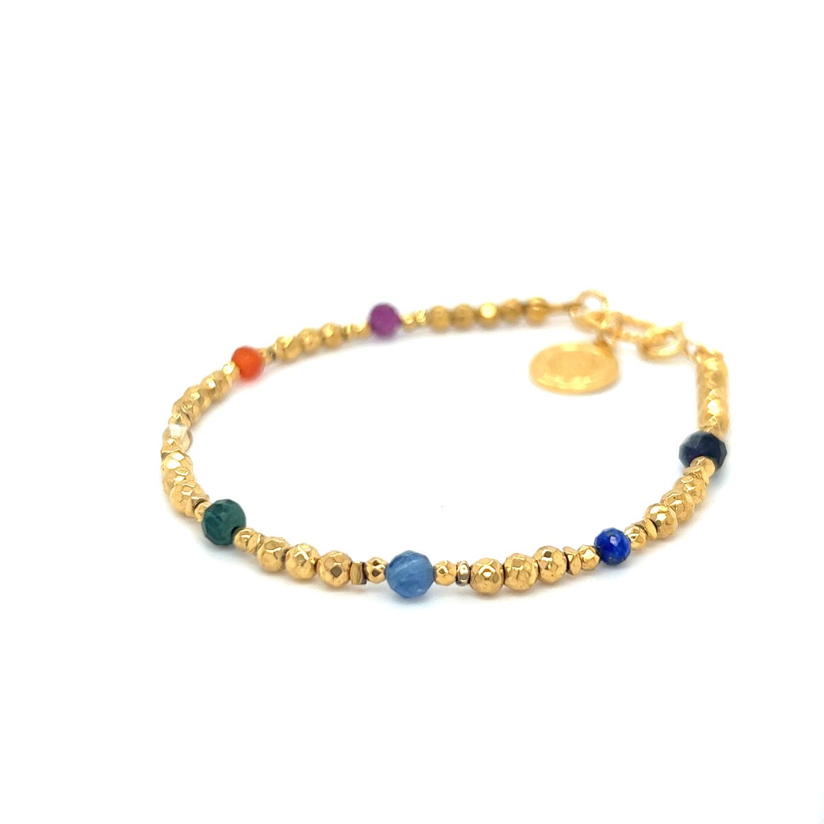 Bransoletka Harmonia Czakr Ewa Mrochen Jewellery na nadgarstku z naturalnymi czakrami, elegancki i subtelny design