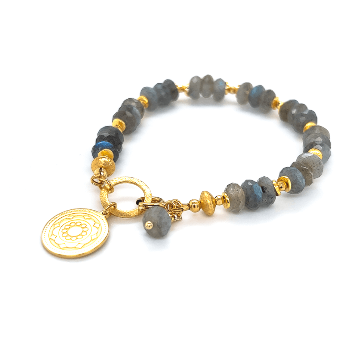 Bransoletka Labradoryt Kreatywność Bogini od Ewa Mrochen Jewellery, 15 cm, naturalny kamień i unikalny design.