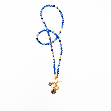 Kyanitowy naszyjnik Pewność Siebie od Ewa Mrochen Jewellery, elegancki biżuteria z kamieniem kyanitu na łańcuszku