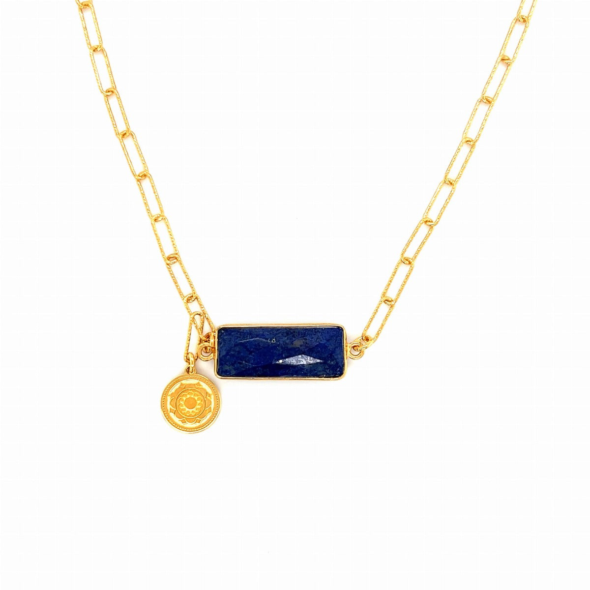 Naszyjnik z lapis lazuli od Ewa Mrochen Jewellery, ozdobiony kamieniami i eleganckim designem, symbol mądrości i ochrony
